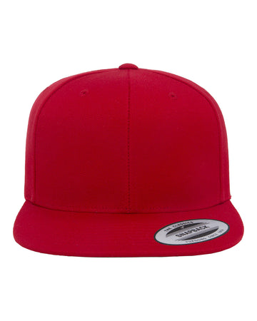 Flat Bill Snapback Cap - 6089M